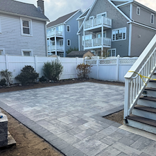 Backyard-Patio-Fire-Pit-Sod-Installation-in-Milford-CT 3